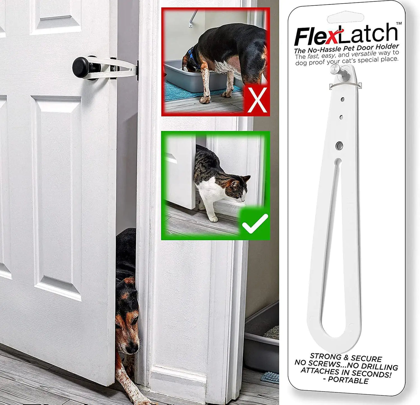 Versatile Cat Door Latch