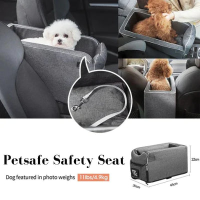Padded & Adjustable Pet Safety Car Seat